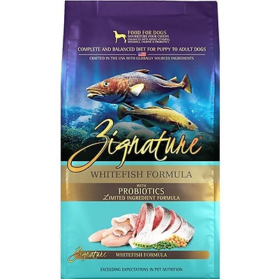 Zignature salmon dog store food