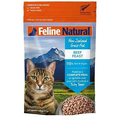 Feline Natural Raw Freeze Dried Chicken Lamb Feast for Cats