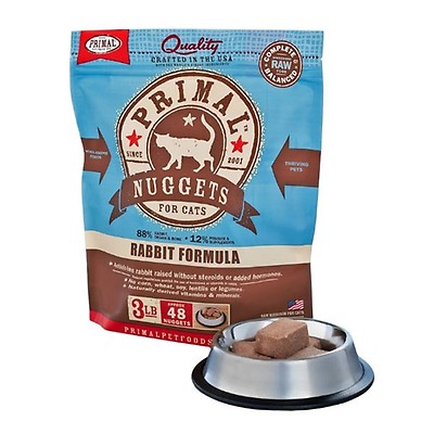 Primal rabbit hot sale cat food