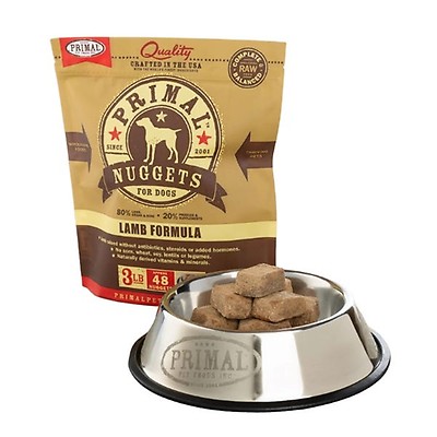 Primal raw frozen nuggets hot sale