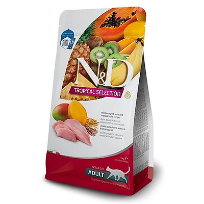 Buy Farmina Natural Delicious Tropical Dry Food For Adult Neutered Cats Lamb Spelt Oats Tropical Fruits