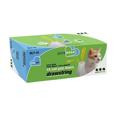 Van Ness Small Cat Pan Drawstring Liners 10 Pack Buy at