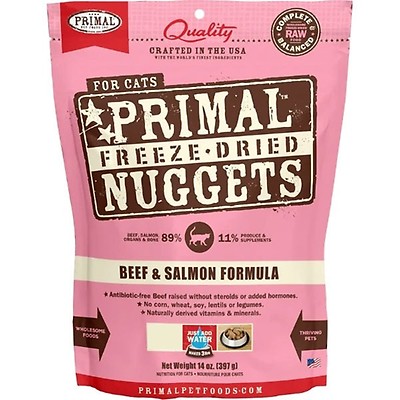 Primal Feline Freeze Dried Nuggets Chicken Salmon Formula