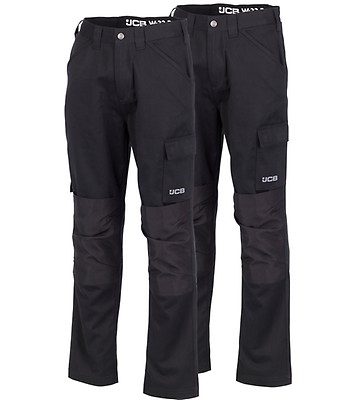 dunlop slim fit work trousers