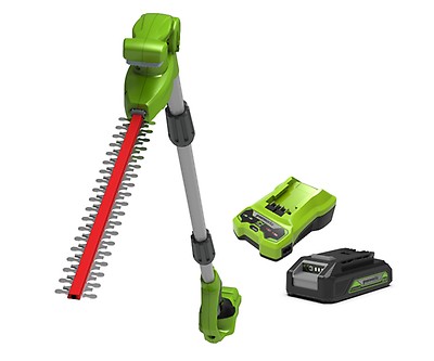 Greenworks Cordless Long Reach Hedge Trimmer 20inch Mad4tools Com