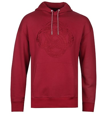 red armani exchange hoodie