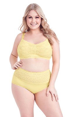 Women's Plus Size Zoey Yellow Bralette