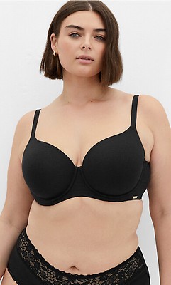 売れ筋商品|||シティーシック カットソー トップス レディース Plus Size Aria Shirt Black Women's Plus Size Smooth & Chic Underwire T-Shirt Bra Black