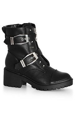 Wide fit combat clearance boots