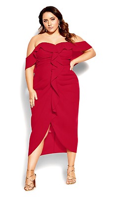 City chic store red dress