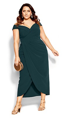 Women's Plus Size Entwine Navy Maxi Dress