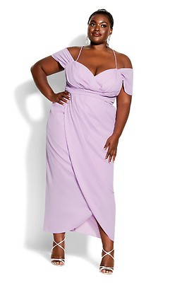 Women's Plus Size Baby Frill Blush Pink Dress