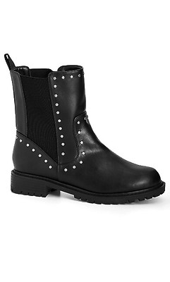 Plus size shop biker boots