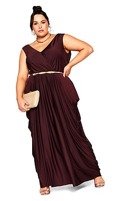 CITY CHIC | Women's Plus Size Maxi Ombre Lust - Violet - 12 Plus