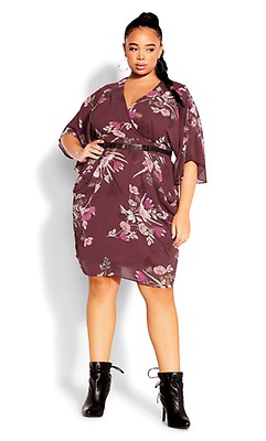 City Chic Women's Apparel Women's City Chic Plus Size Dress Wrap Majestic