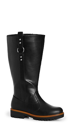 Plus size 2024 tall black boots