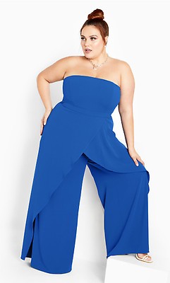 Women's Plus Size Attract Ivory Jumpsuit