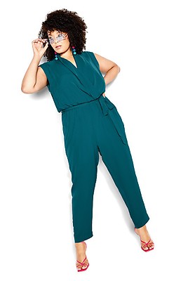 Women's Plus Size Hailee Greenstone Jumpsuit