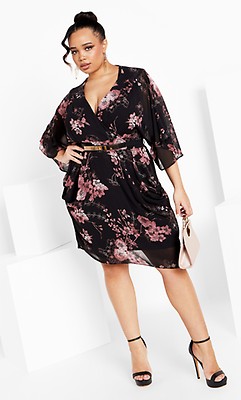 City Chic Women's Apparel Women's City Chic Plus Size Dress Wrap Majestic