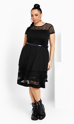 City chic spot flock dress best sale