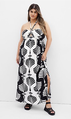 Women's Plus Size Martina Maxi Ivory Dress
