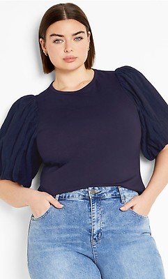 売れ筋商品|||シティーシック カットソー トップス レディース Plus Size Peta Top Foliage green Women's Plus Size Peta Green Top