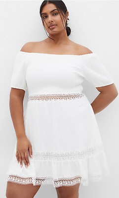 Women s Plus Size Callie Black Crochet Dress