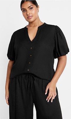 売れ筋商品|||シティーシック カットソー トップス レディース Plus Size Flirtini Top Ivory CITY CHIC | Women's Plus Size Flirtini Top - ivory - 20W