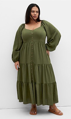 plus size dress elegs Leilani Lounge or House Dress, Plus Sizes in natural fiber fabrics – Love  Your Peaches Clothing Co main image 0