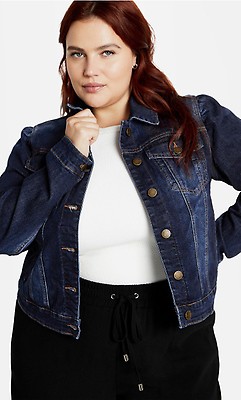 Women's Plus Size Black Ribbed Biker Jacket
