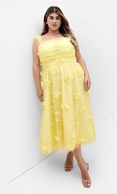 Women's Plus Size Garden Kisses Sunshine Dress