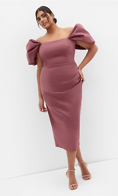 plus size pink puffy dress Plus Size Pink Floral Square Neck Puff Sleeve Ruffle Maxi Dress  Formal  Affair Boutique