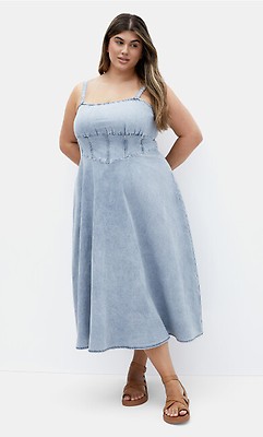 Women's Plus Size Denim Abbie Light Wash Top