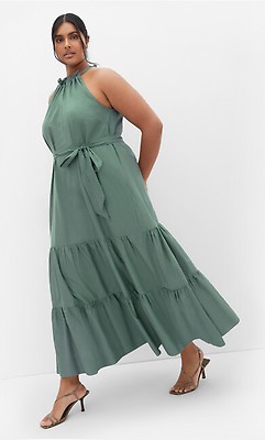 summer midi maxi dress White Summer Dress White / L