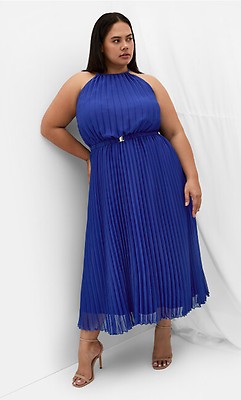 open lace back dress Pinkblush Olive Pleated Maternity Halter Dress Medium