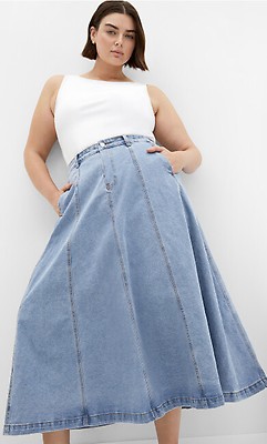売れ筋商品|||シティーシック カットソー トップス レディース Plus Size Abbie Denim Top Light wash Women's Plus Size Denim Abbie Light Wash Top