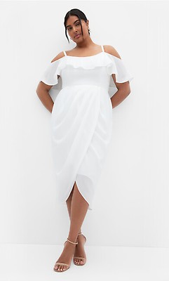 Women's Plus Size Christa Lace Ivory Dress