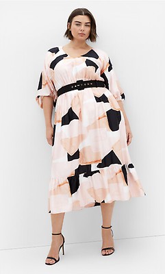 city chic women's plus size dress love pleat City Chic Women's Plus Size Paris Love Dress