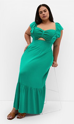 kelly green plus size dress Maxi cut neckline with two hidden snaps for additional closure MsKaiMichelle on LTK