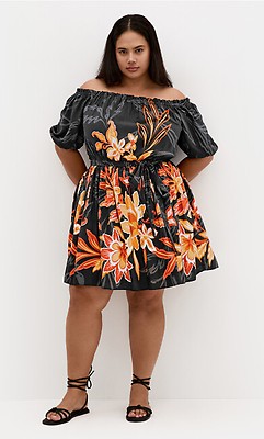 Women's Plus Size Island Breeze Navy Kaftan