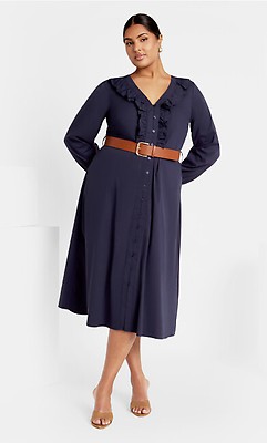 city chic love pleat dress Love Pleat Border Dress