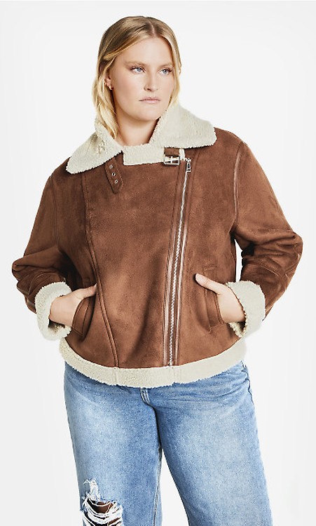 Caramel deals Sherpa lined Jacket