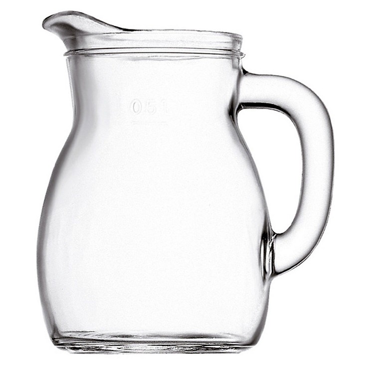 Carafe Eau Bouteille En Verre Bormioli Rocco Oriente 1L - Design Italien Avec Bouchon étanche - Transparente Décoration Verre Transparent