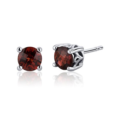 Ruby Scroll Stud Earrings in Sterling Silver | Ruby & Oscar