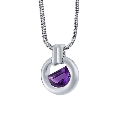 Mens sale amethyst pendant