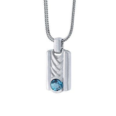 Mens silver diamond on sale necklace