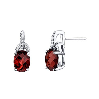 Ruby Classy Stud Earrings in Sterling Silver | Ruby & Oscar