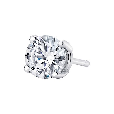 Diamond single hot sale stud earring