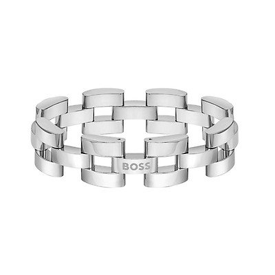 BOSS Men's Chain For Him Bracelet in Stainless Steel | Ruby & Oscar