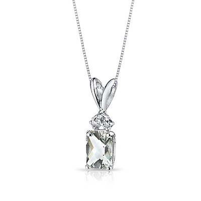 Radiant cut deals diamond pendant